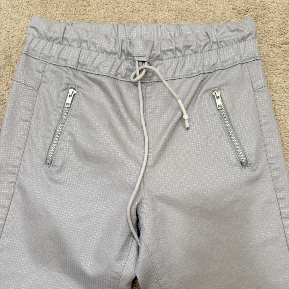 BEVY FLOG Shely High Rise Ankle Length Drawstring Gray/Silver Pants Size 26 - Picture 2 of 11